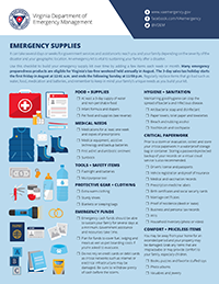 VDEM Preparedness Checklist