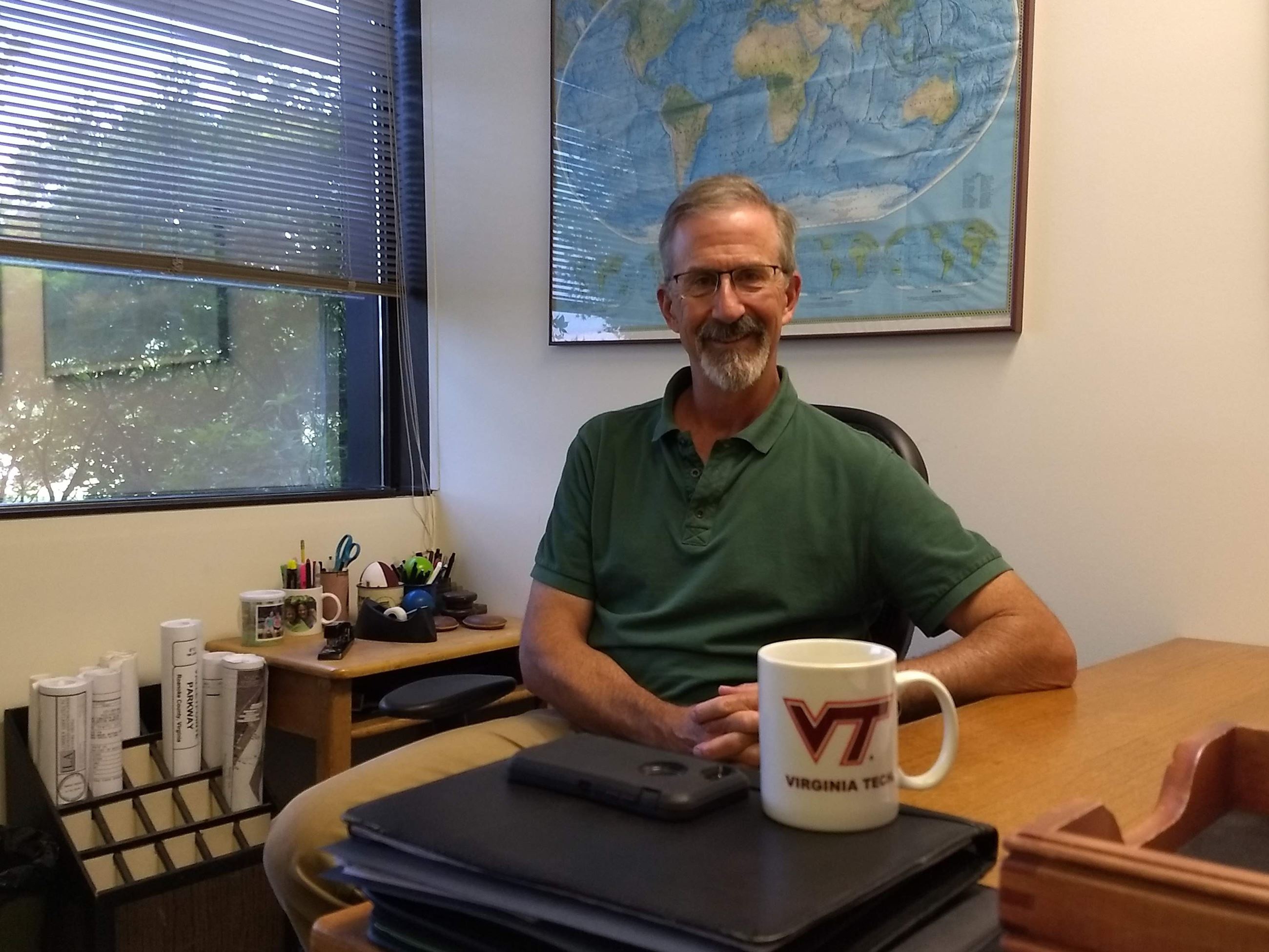 David Holladay in his office