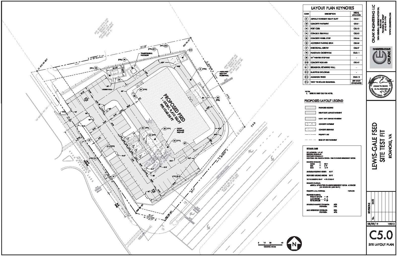 Free Standing Emergency Room Site Plan