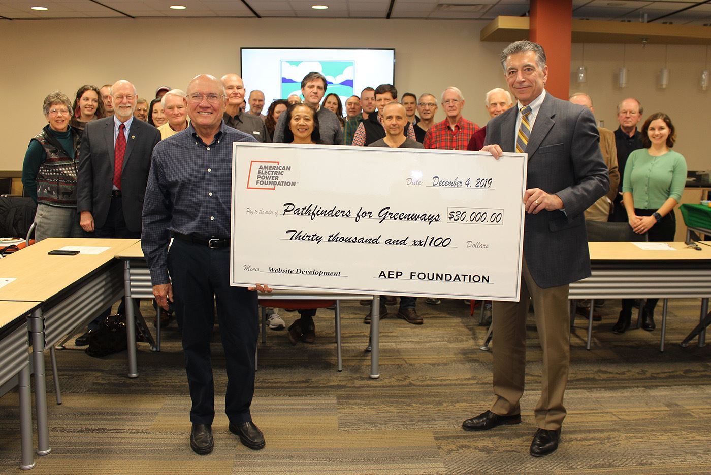 AEP Donation to Roanoke Valley Greenways