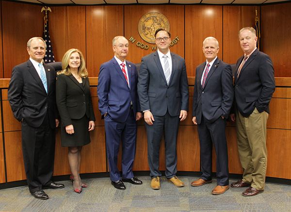 County Attorney Peter Lubeck and Board of Supervisors