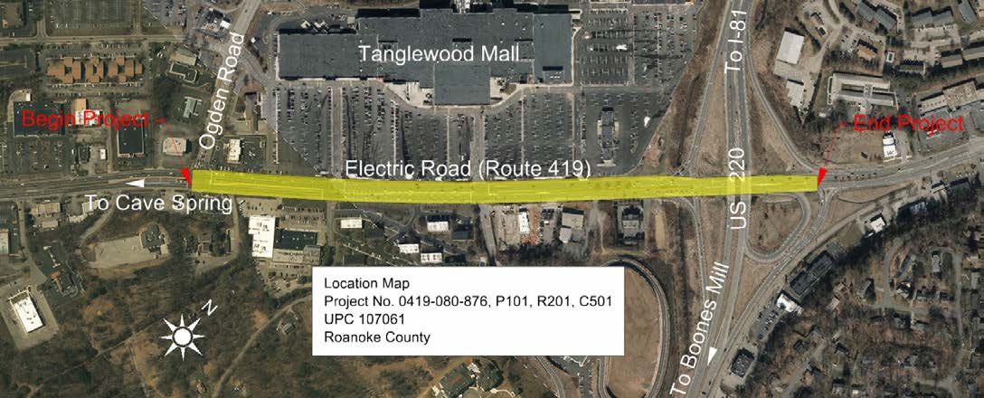 Route 419 Project Map