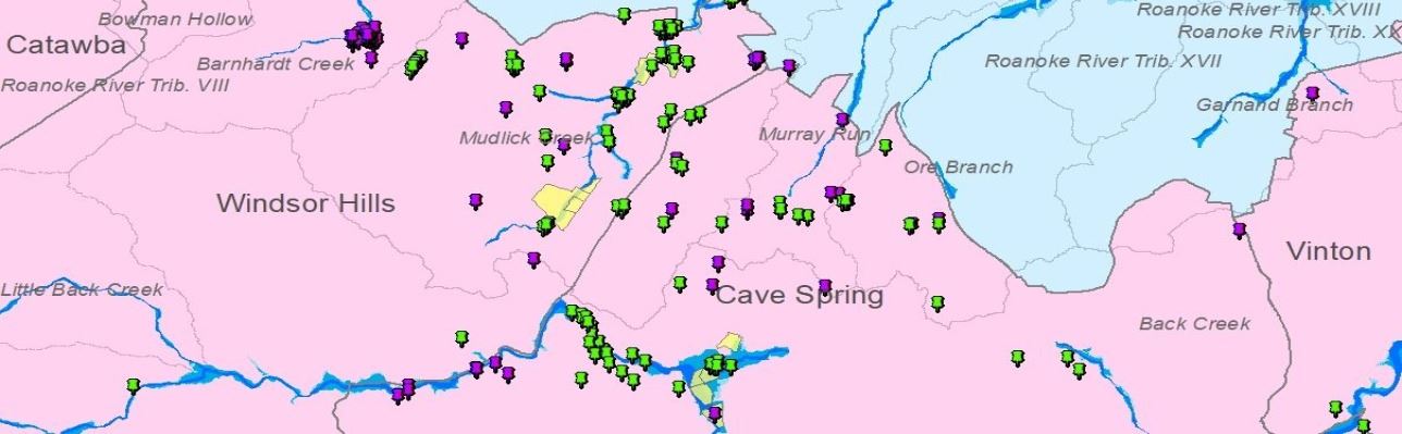 Flooding Events in South Roanoke County in Fall 2018