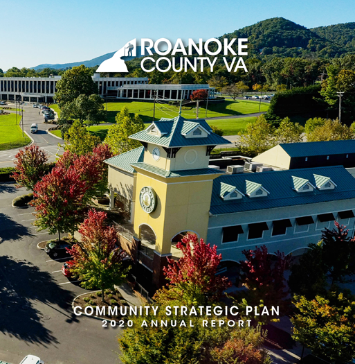 Roanoke County 2020 CSP Annual Report Cover Spotlight Graphic