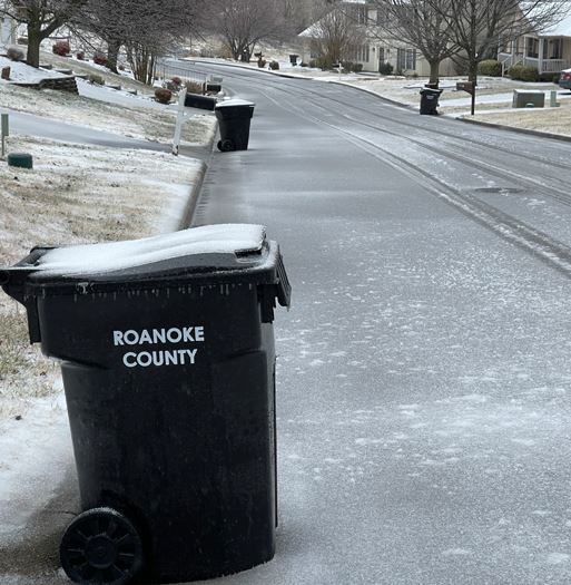 Trash Cans Ice Snow 2