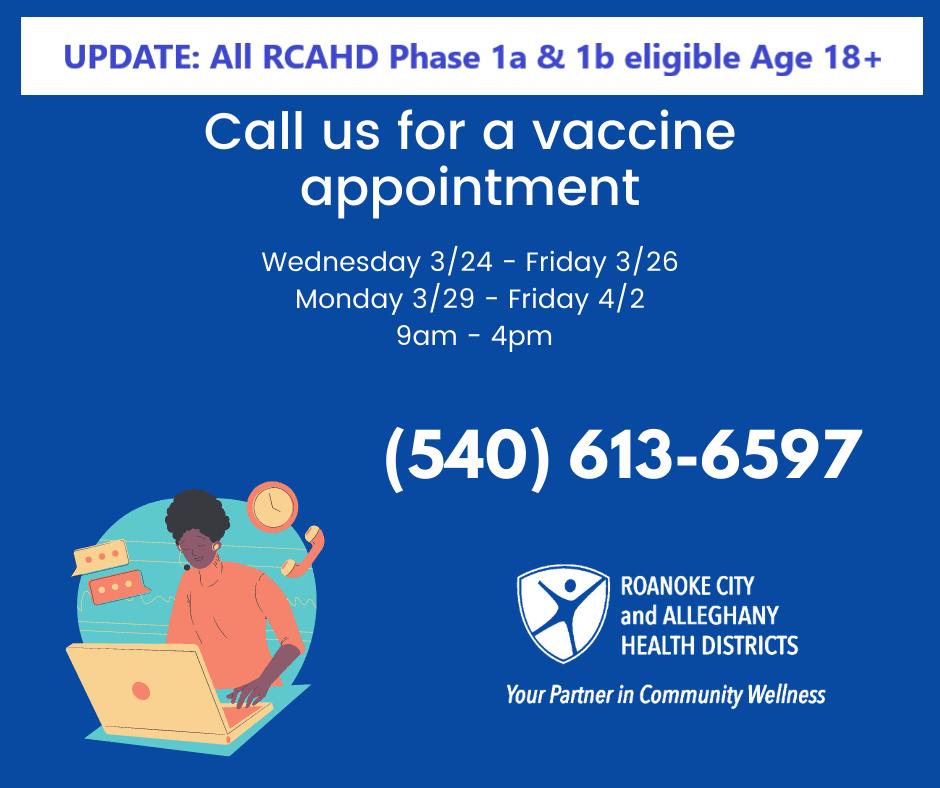 RCAHD Vaccine Appointments