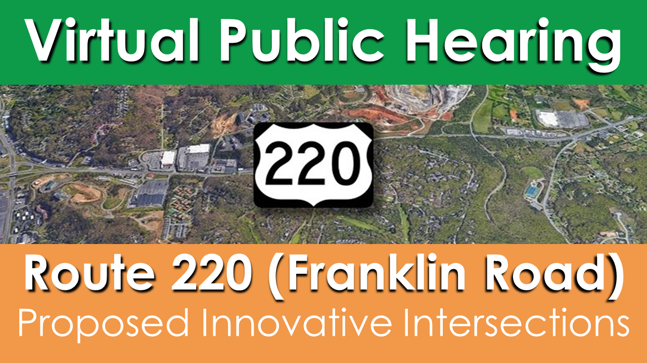 Route 220 Intersection Improvements public hearing graphic 220