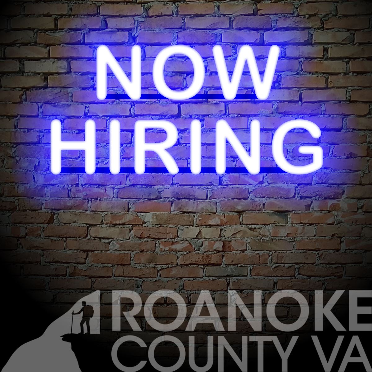 Now Hiring Neon Sign