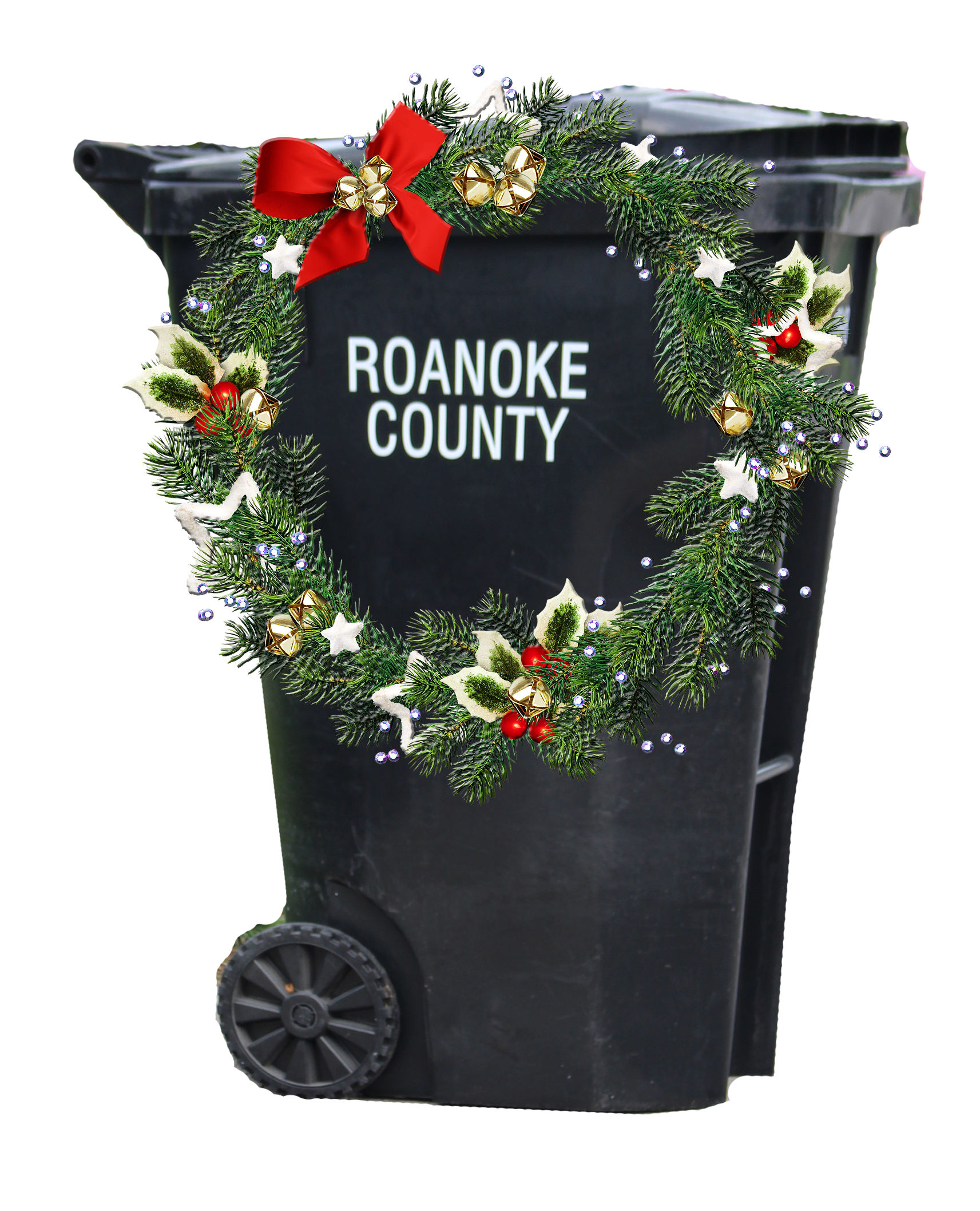 Christmas Trash Container