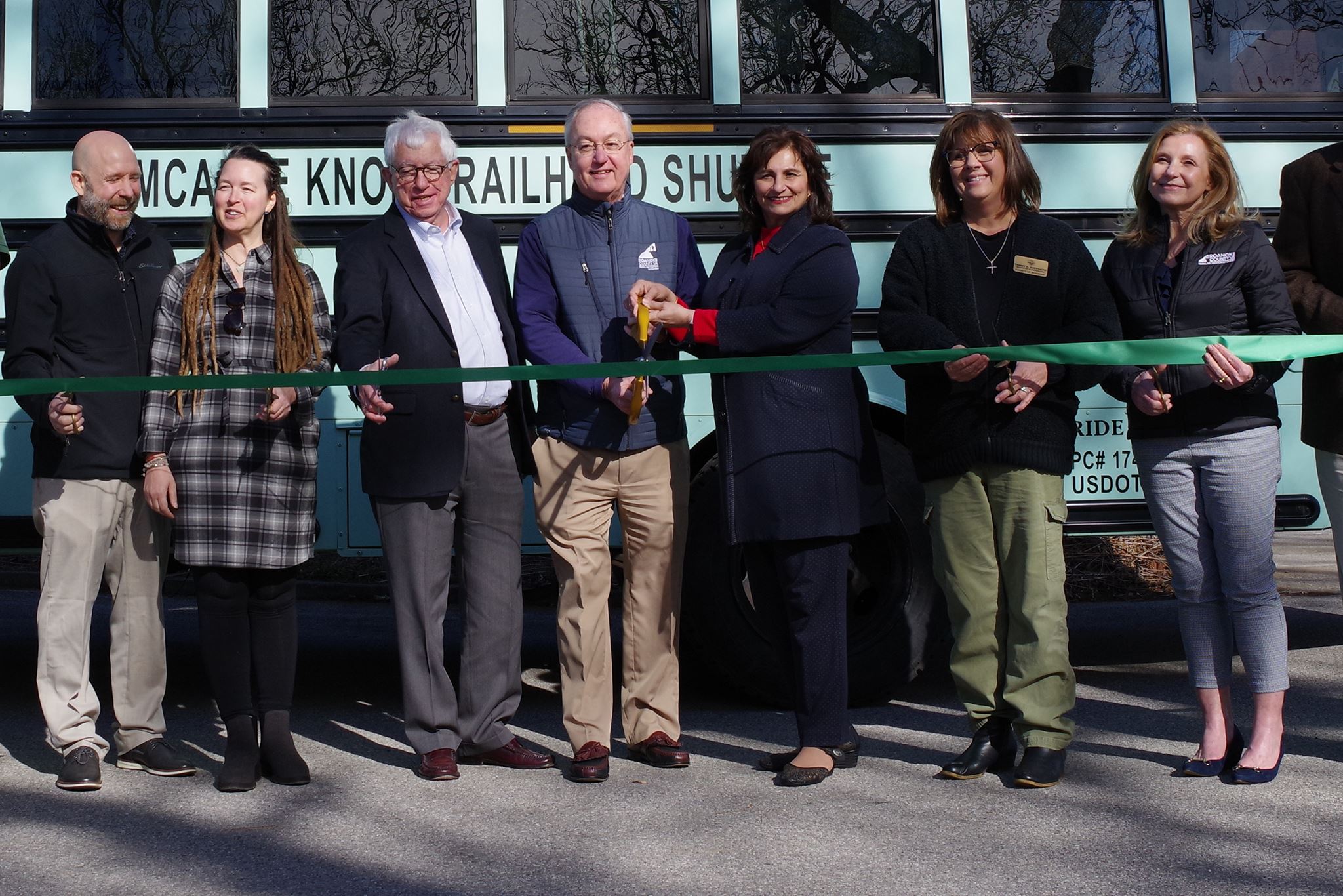 Ribboncutting for Shuttle expansion