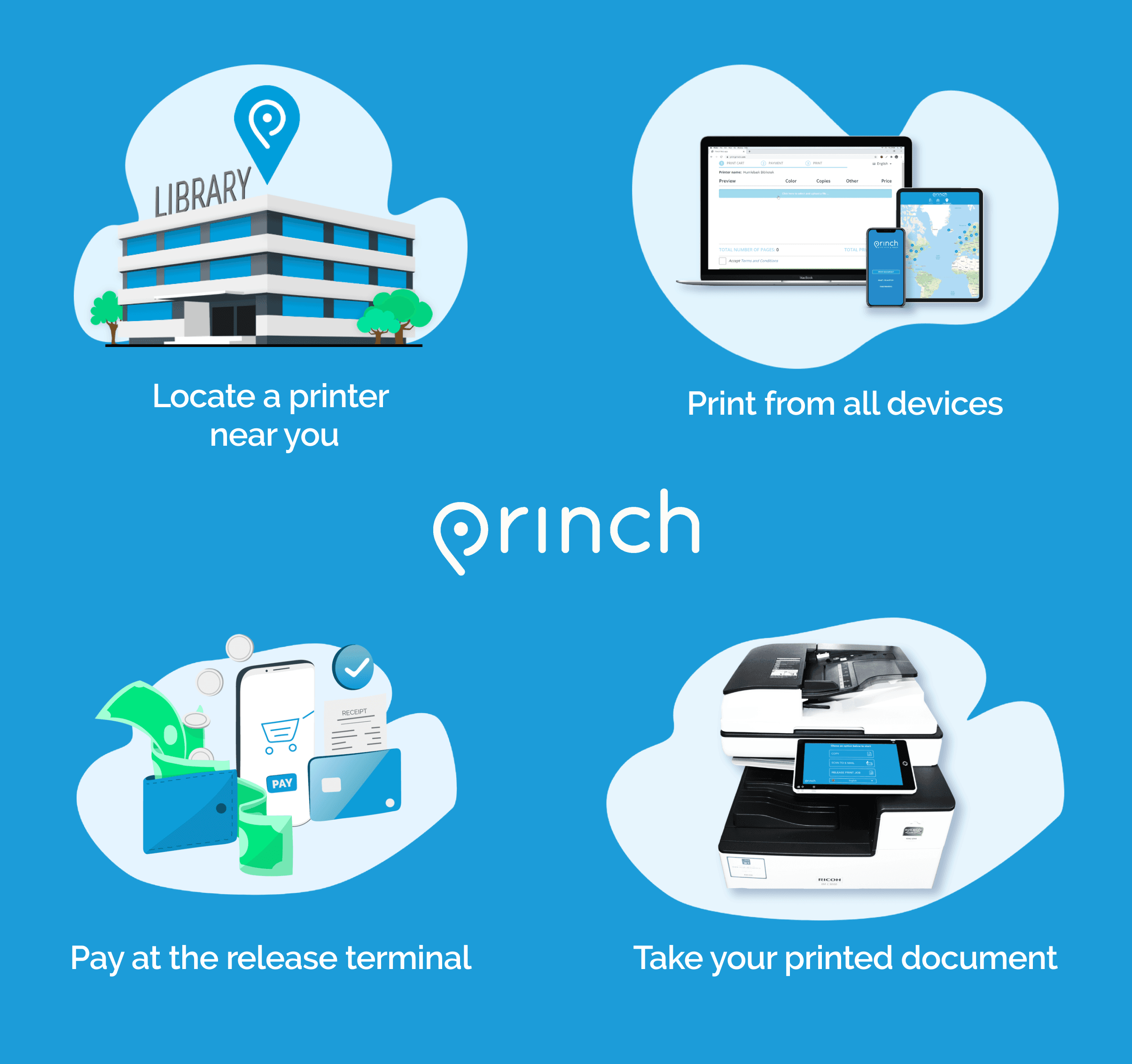 Princh Logo with Steps