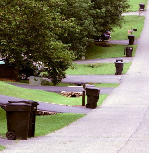 Trash Cans on Street