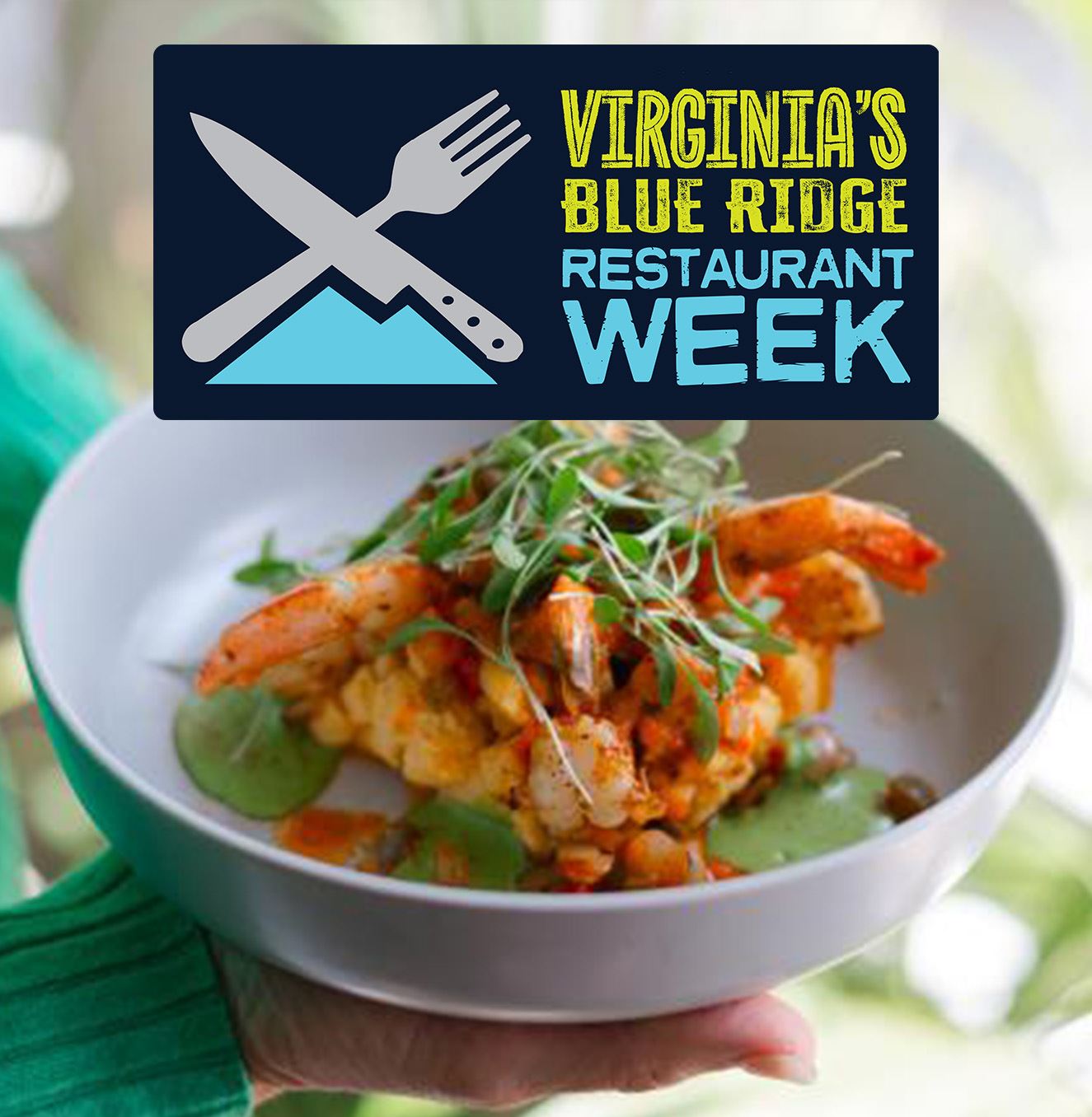 Bowl of food with restaurant week logo