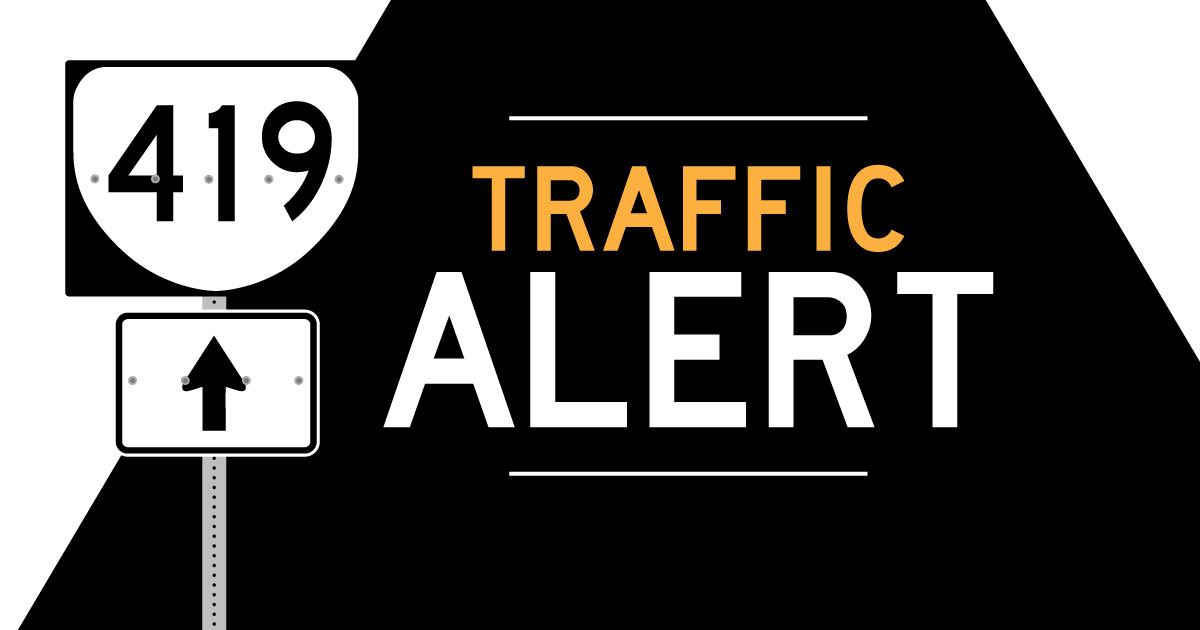 VDOT Traffic Alert 419 Graphic