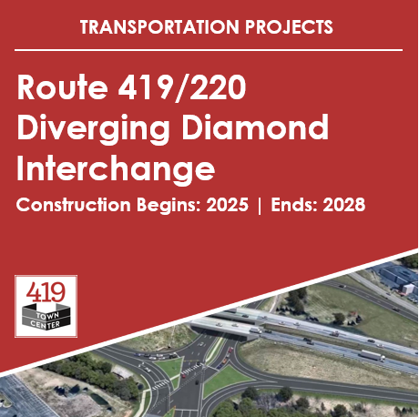Small_Route 419 220 Diverging Diamond Interchange Opens in new window