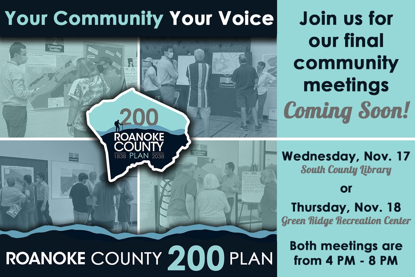 200 Plan - Nov 17 and Nov 18 Meeting Ad