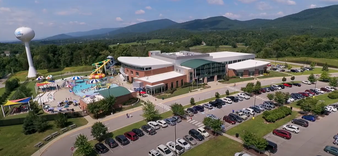 Drone footage of Green Ridge