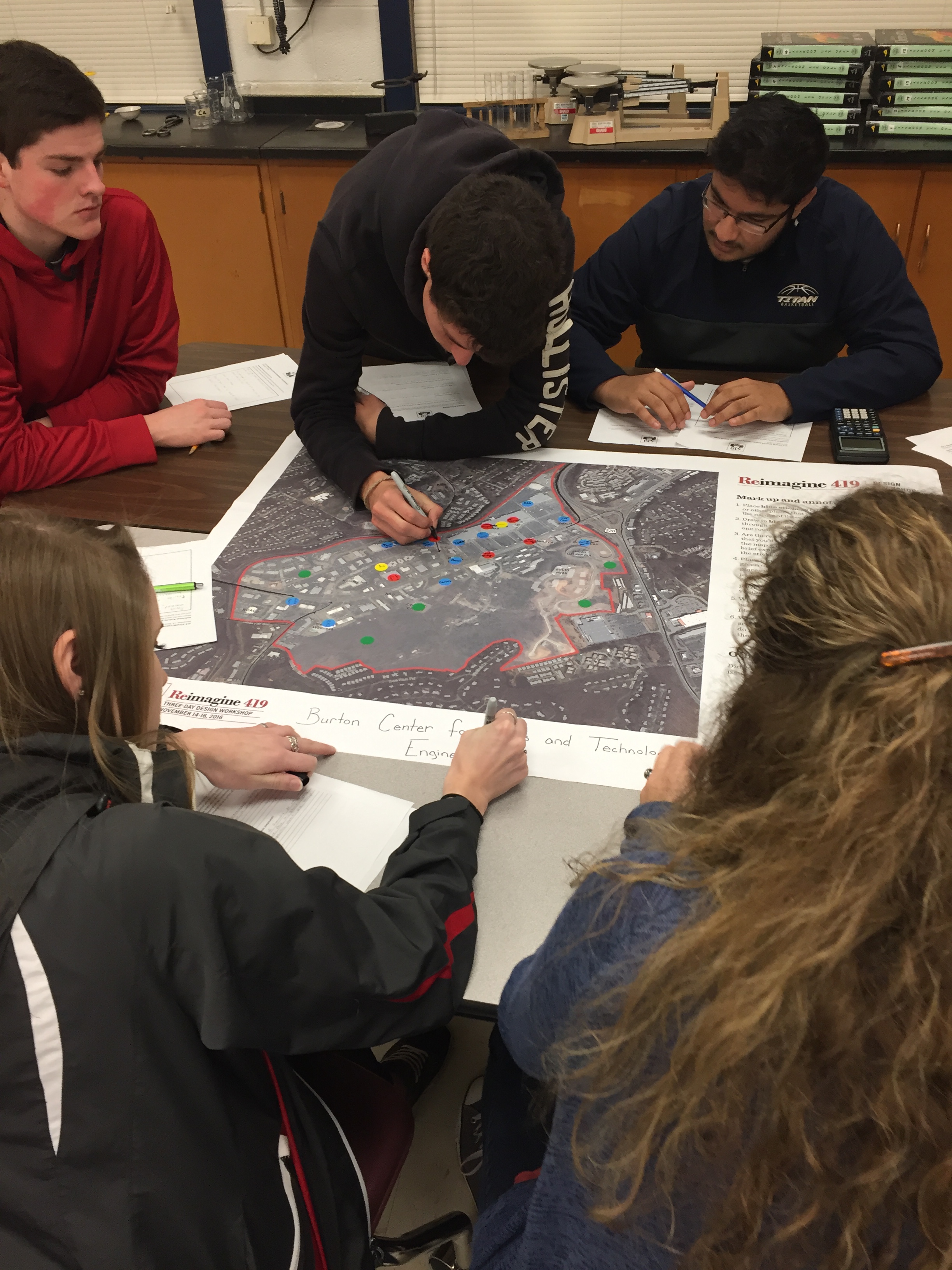 Burton Center High School Students